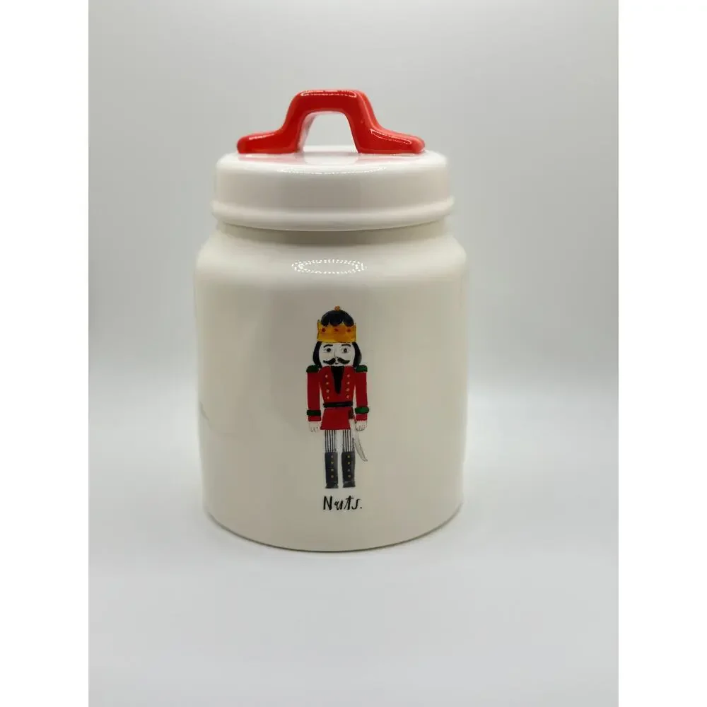 Rae Dunn NUTS Nutcracker Baby Canister